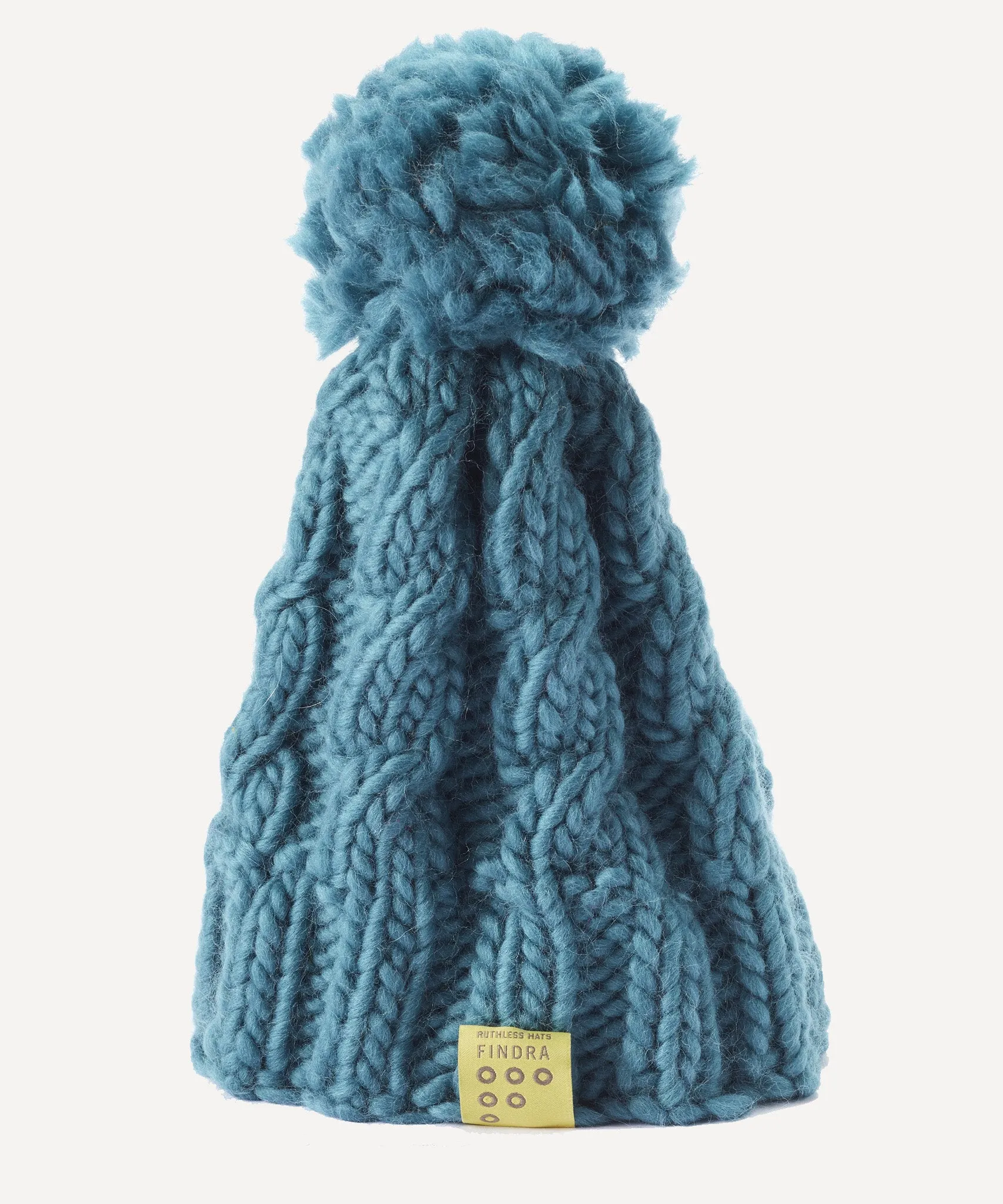 100% Merino Cable Bobble Hat