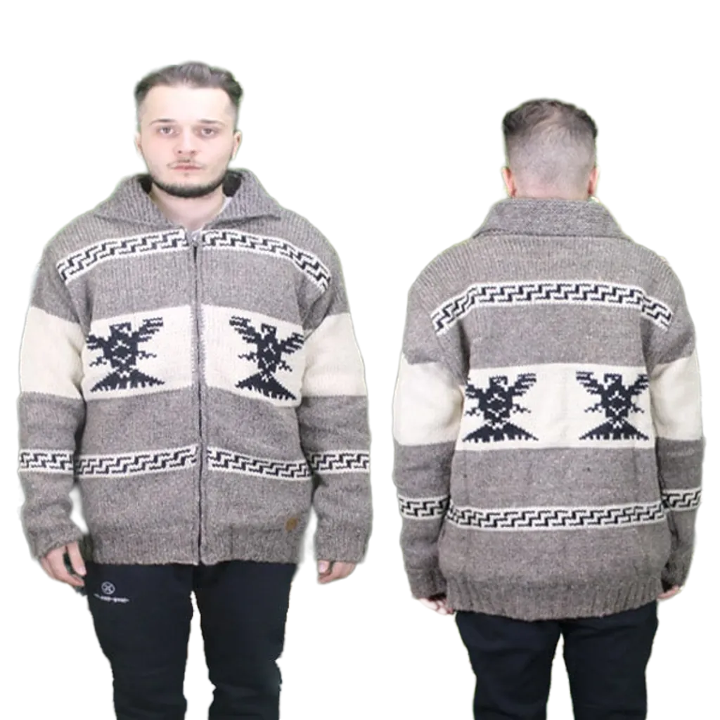 100% Wool Nordic Jackets with fleece lining for men and women. Handmade in Nepal.