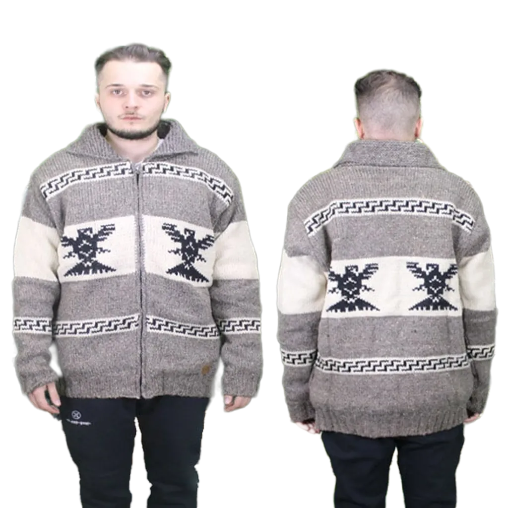 100% Wool Nordic Jackets with fleece lining for men and women. Handmade in Nepal.
