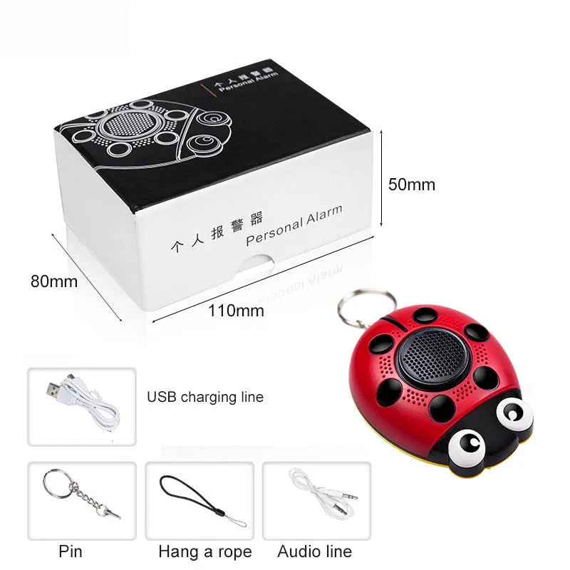 130Db Safety Emergency Alarm Siren with SOS LED Flash Light & HD Battery Speaker for Music Playing