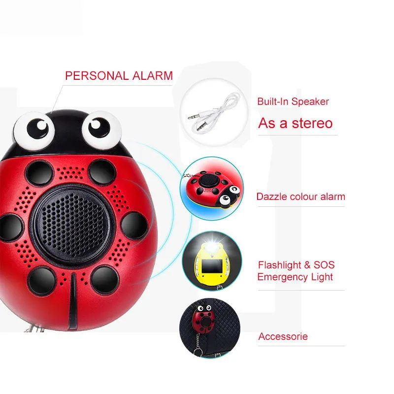 130Db Safety Emergency Alarm Siren with SOS LED Flash Light & HD Battery Speaker for Music Playing
