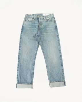 15oz - Washed Selvedge Strider Pant - Light Indigo