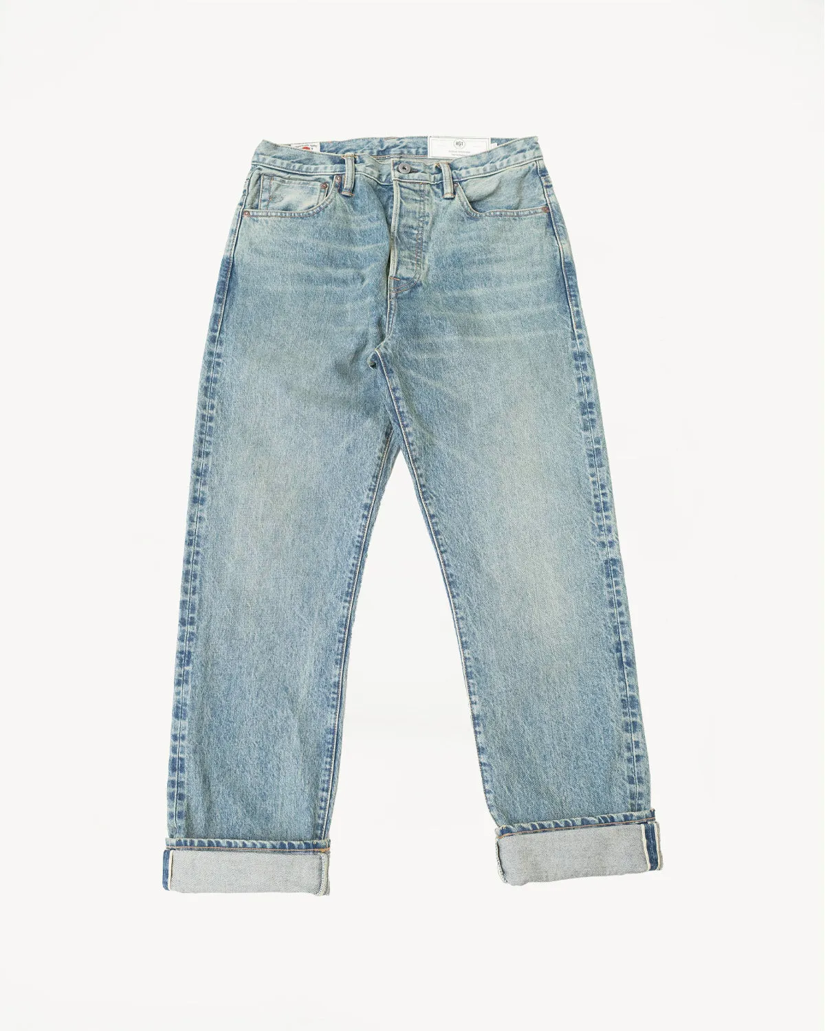 15oz - Washed Selvedge Strider Pant - Light Indigo