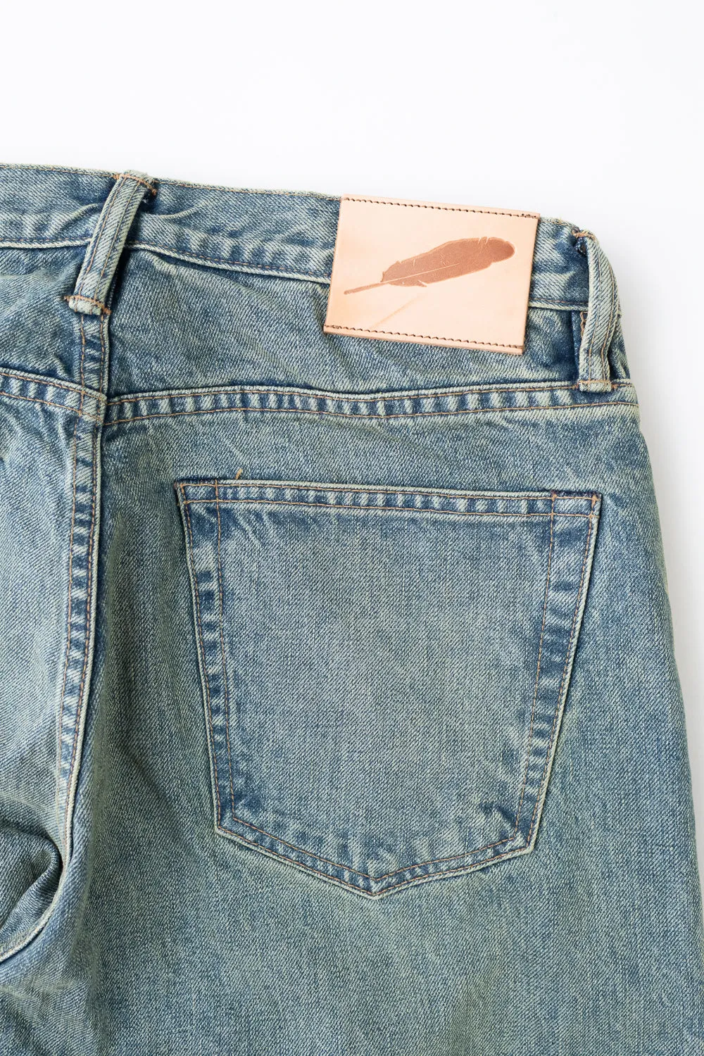 15oz - Washed Selvedge Strider Pant - Light Indigo