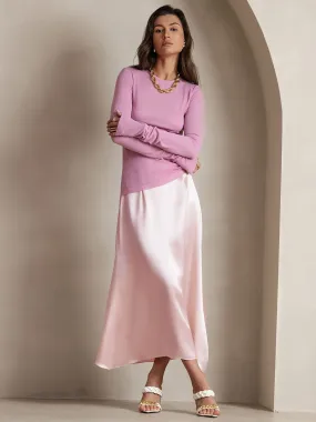 19Momme Jupe Maxi Classique En Soie