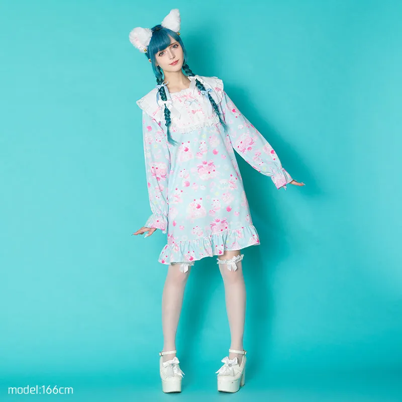 ACDC RAG "Whip Cat" blue dress