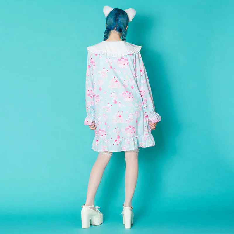ACDC RAG "Whip Cat" blue dress
