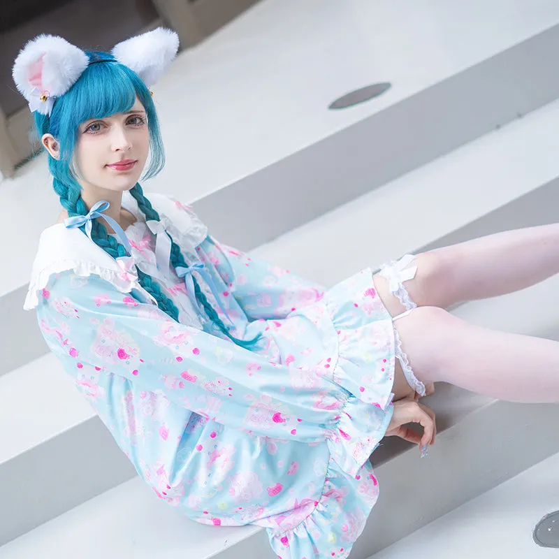 ACDC RAG "Whip Cat" blue dress