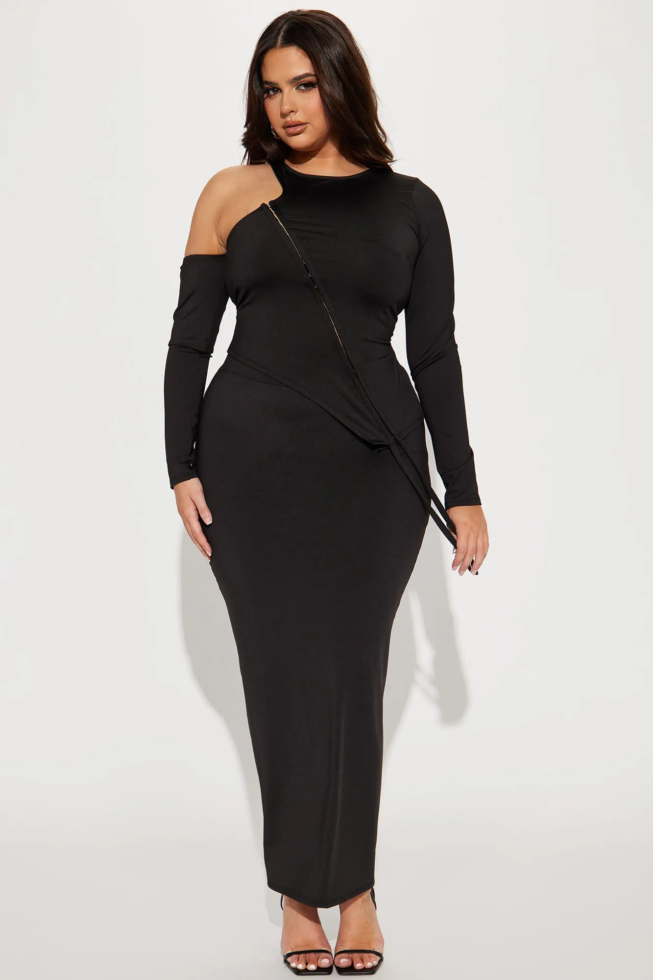 Ahead of You Skirt Set - Black