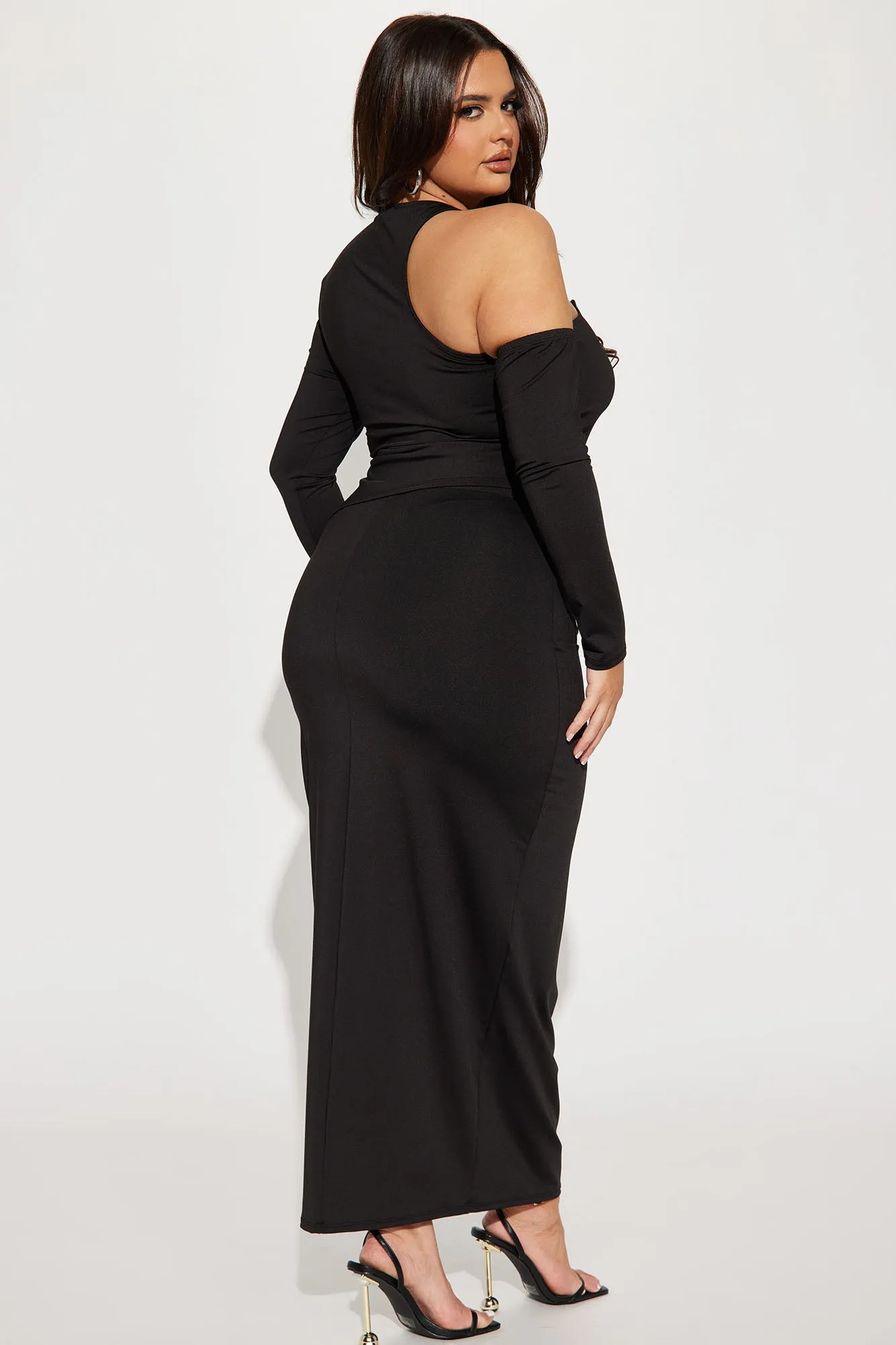 Ahead of You Skirt Set - Black