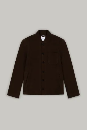 Aldgate Baseball Shacket - Chocolate Moleskin