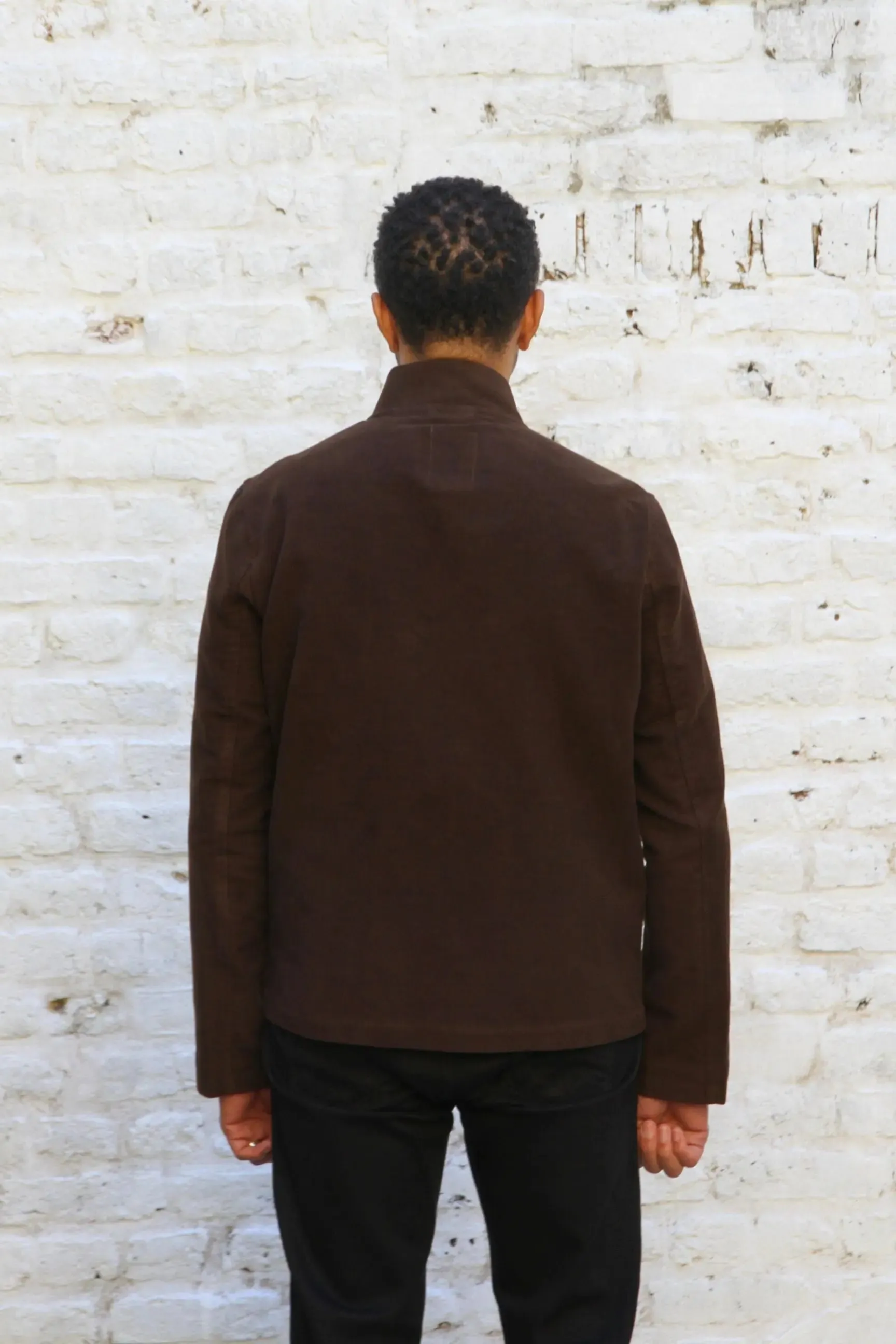 Aldgate Baseball Shacket - Chocolate Moleskin