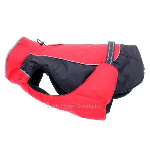 Alpine All Weather Dog Coat - Red and Black