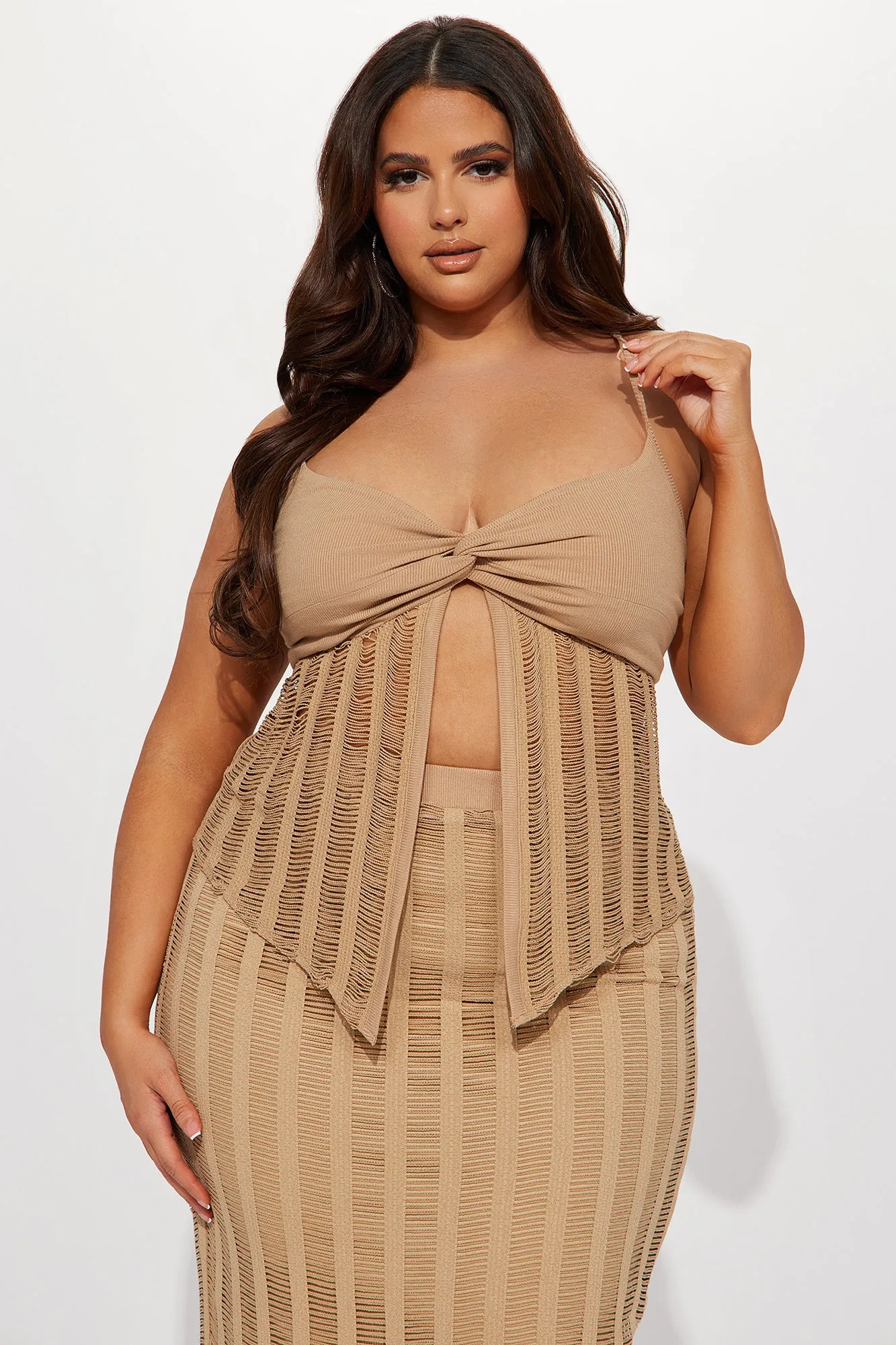 Always On Point Skirt Set - Mocha