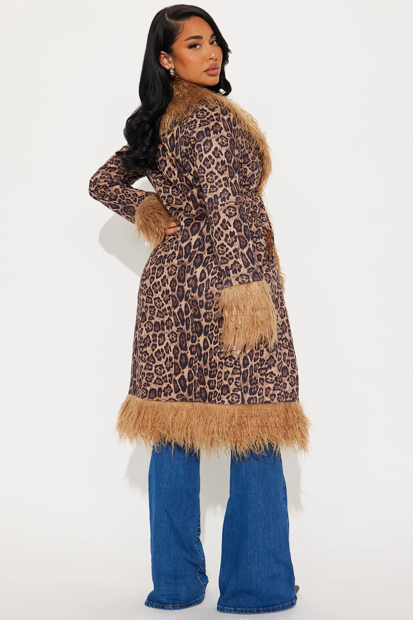 Amgias Cheetahs Coat - Chocolate/Combo