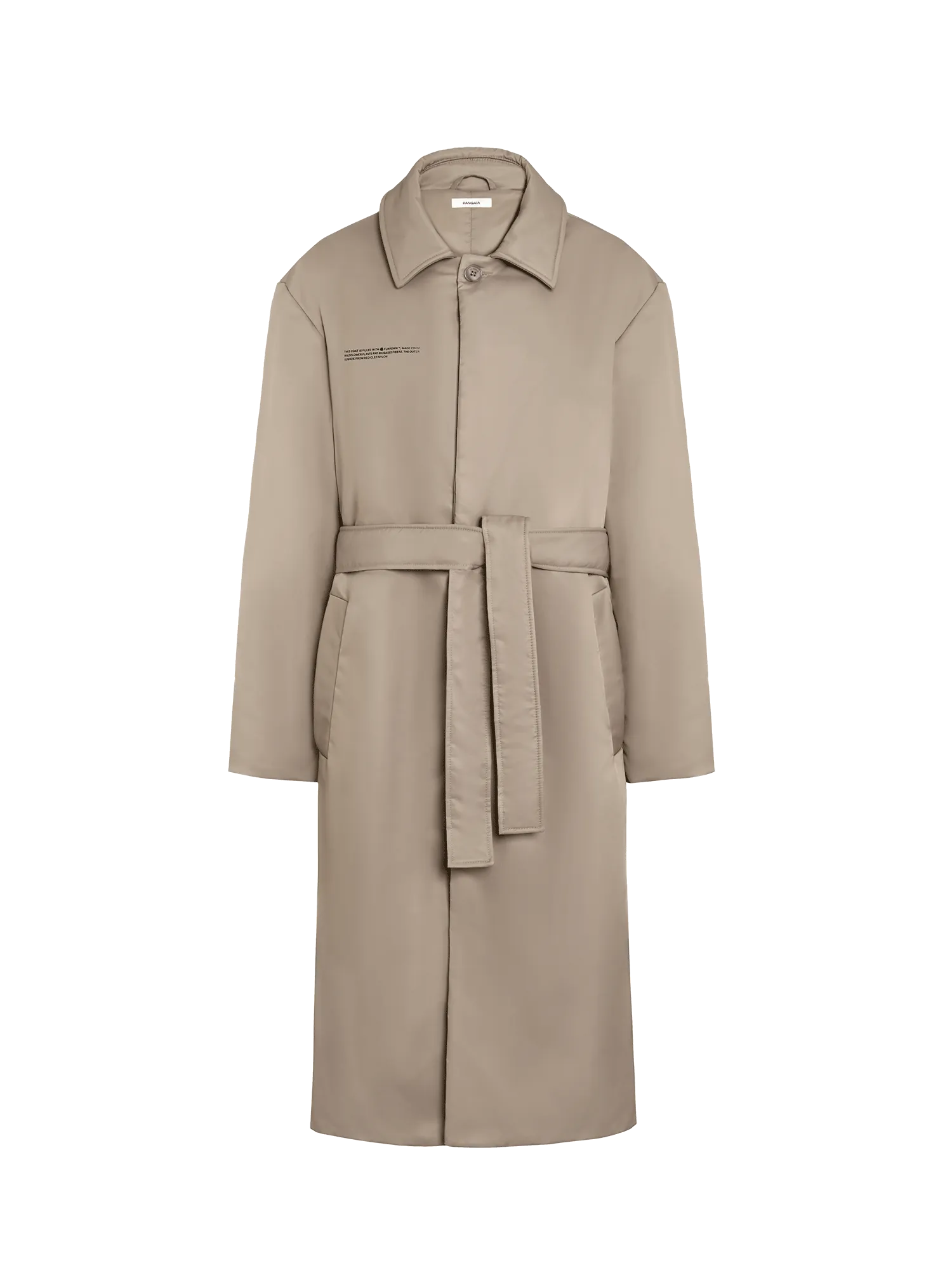 Archive Womens Flower-Warmth Trench Coat—taupe