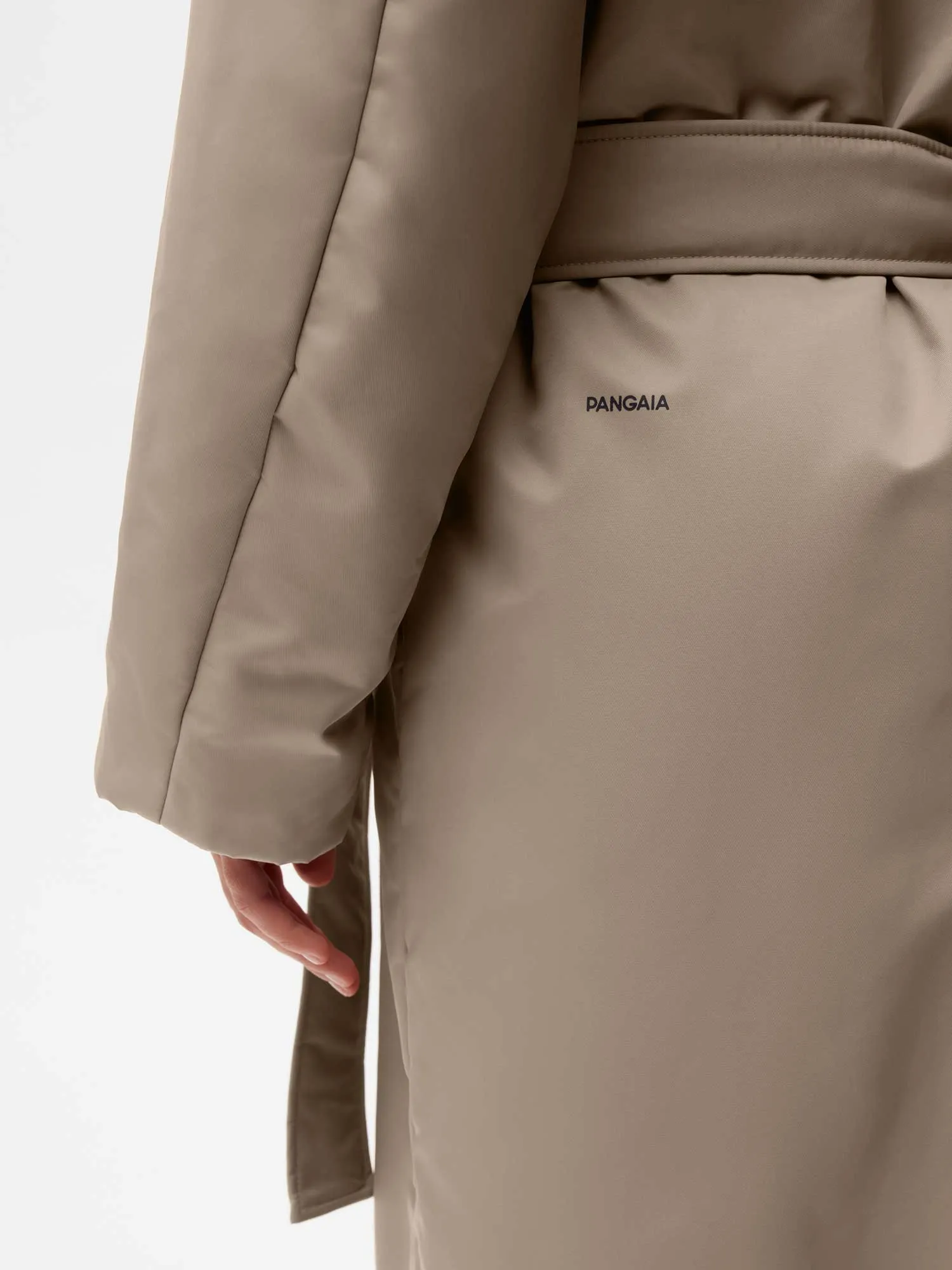 Archive Womens Flower-Warmth Trench Coat—taupe