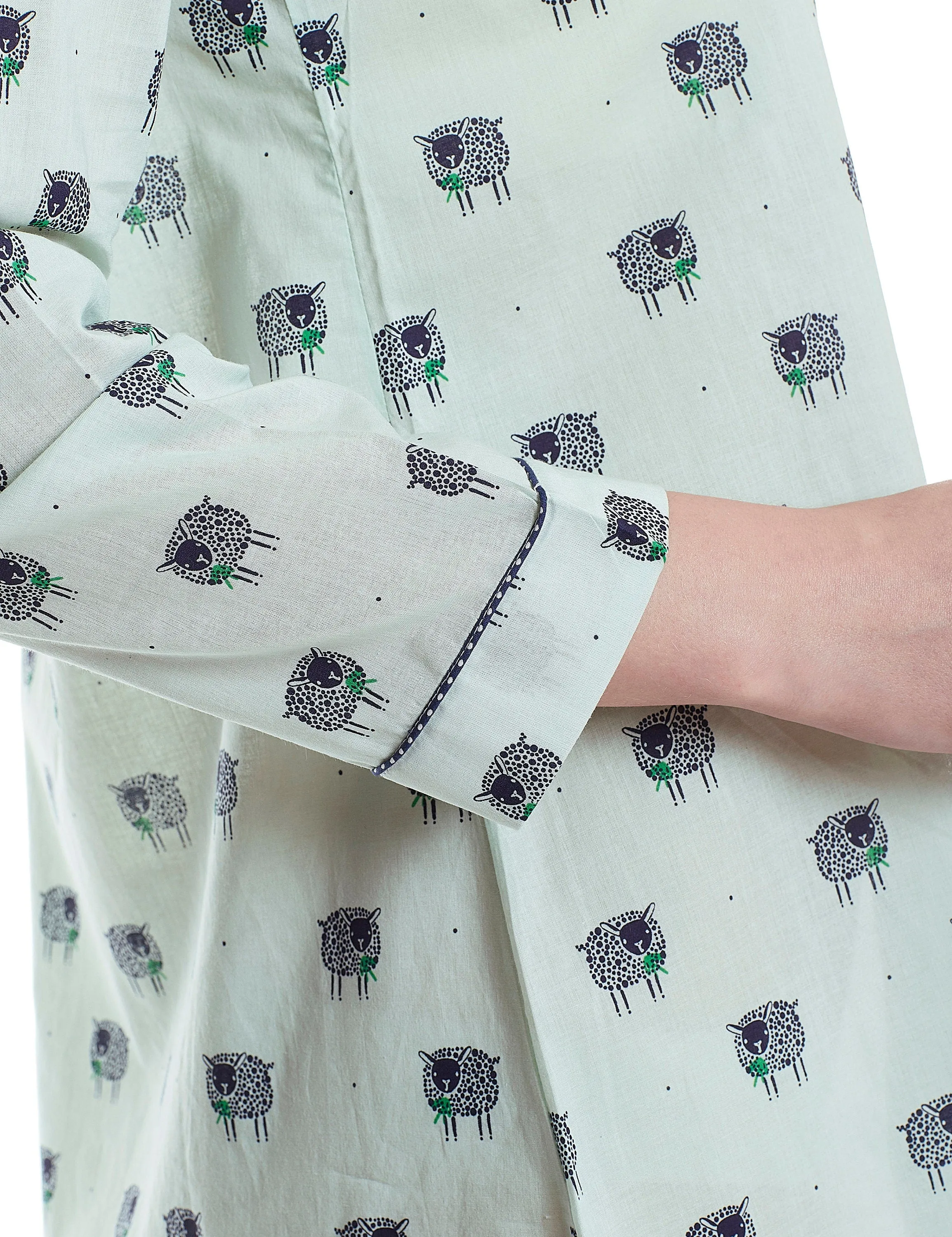 Aria Cotton Full Sleeve Night Shirt