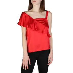 ARMANI EXCHANGE RUFFLED TOP