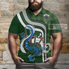 Arthur Tartan Polo Shirt with Epic Bagpipe Style