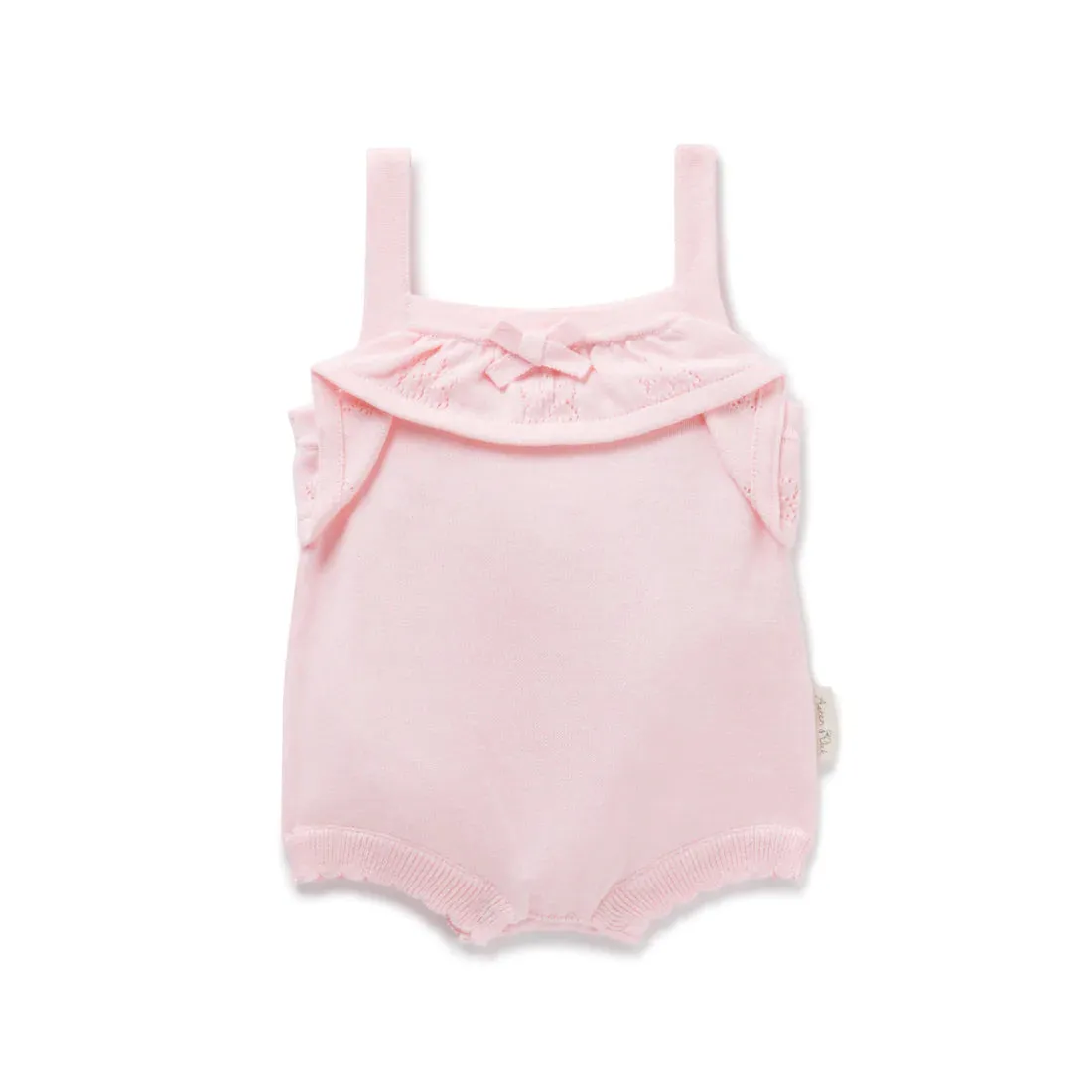 Aster & Oak Pink Knit Romper