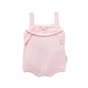 Aster & Oak Pink Knit Romper