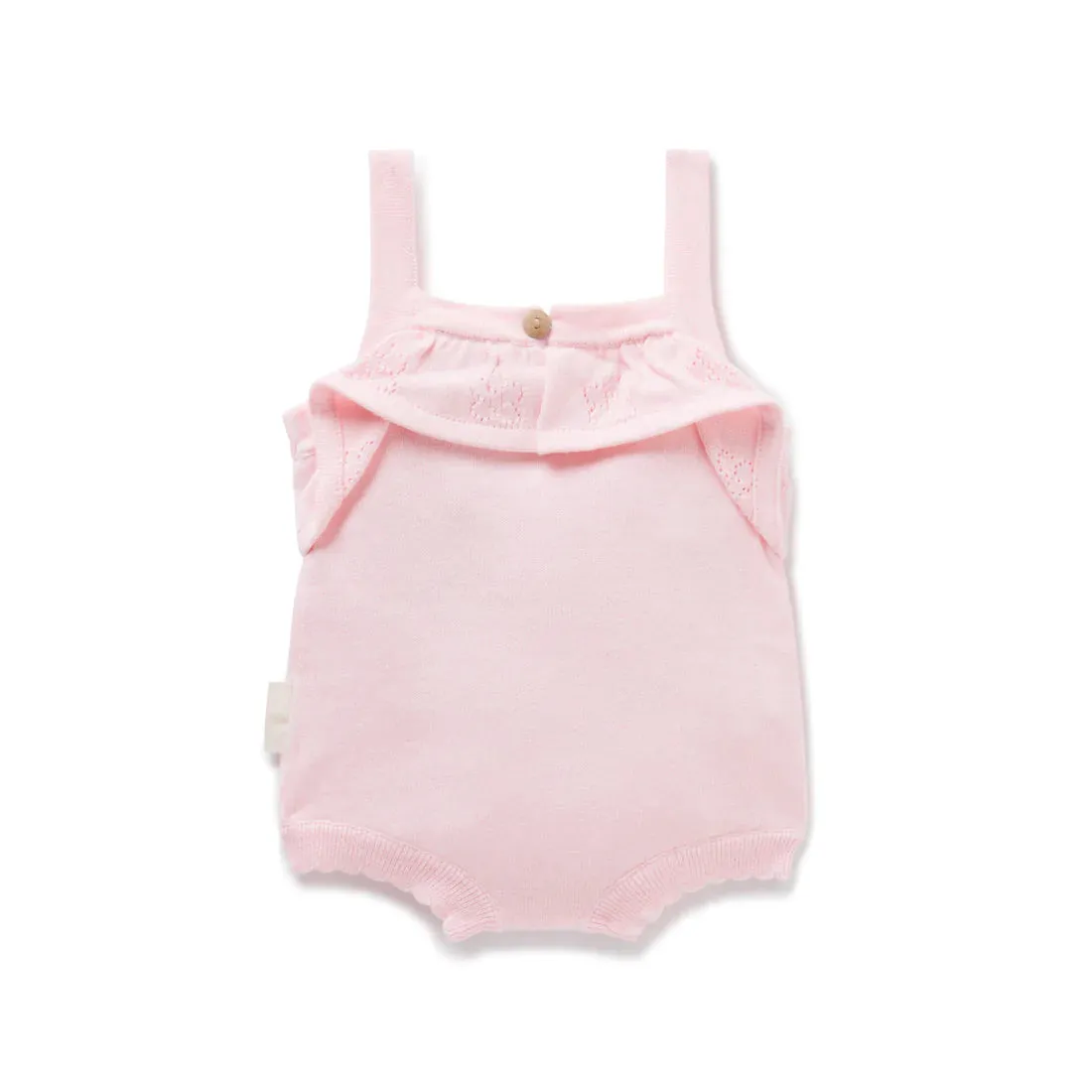 Aster & Oak Pink Knit Romper