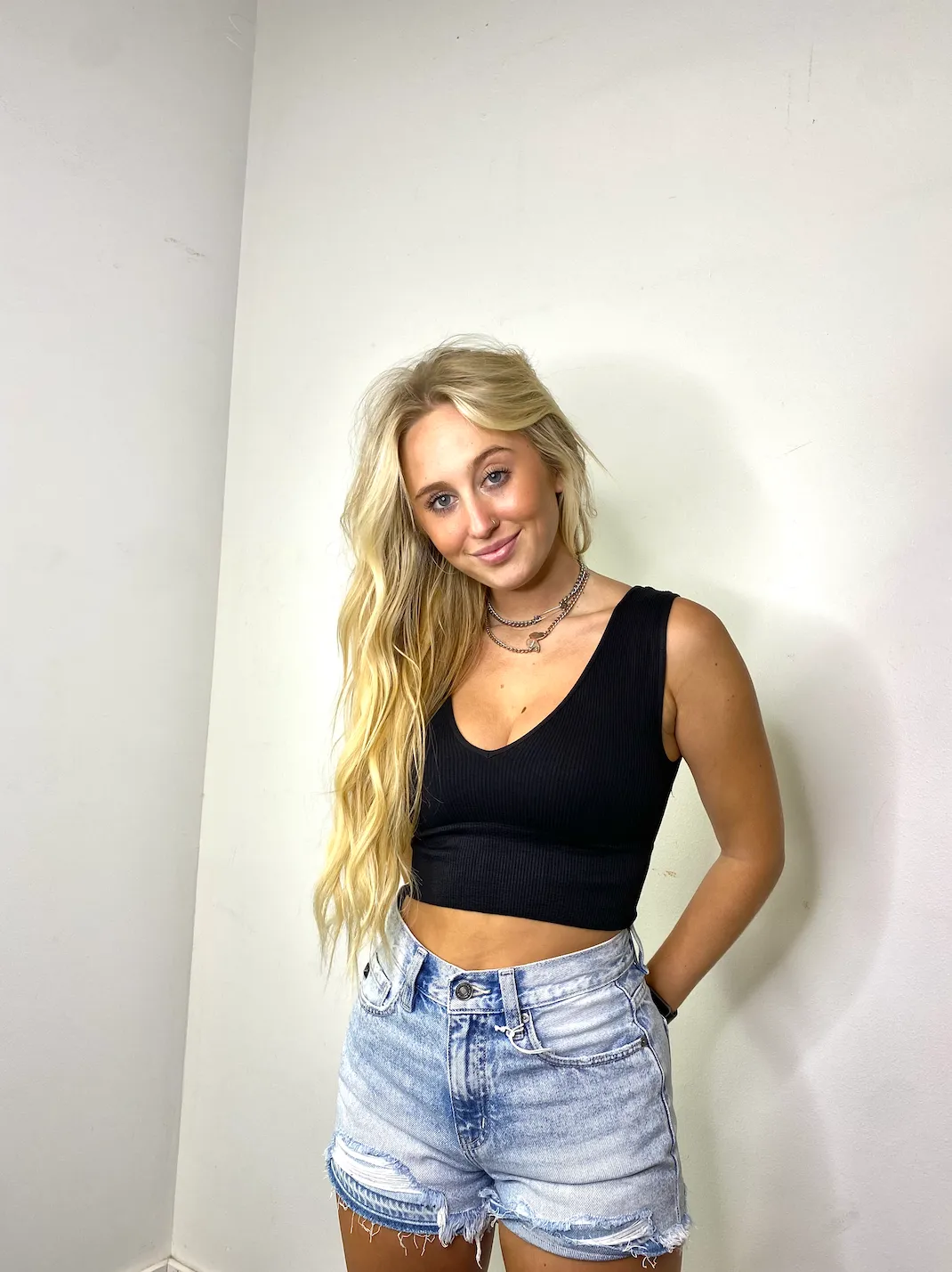 Autumn V Neck Crop Top
