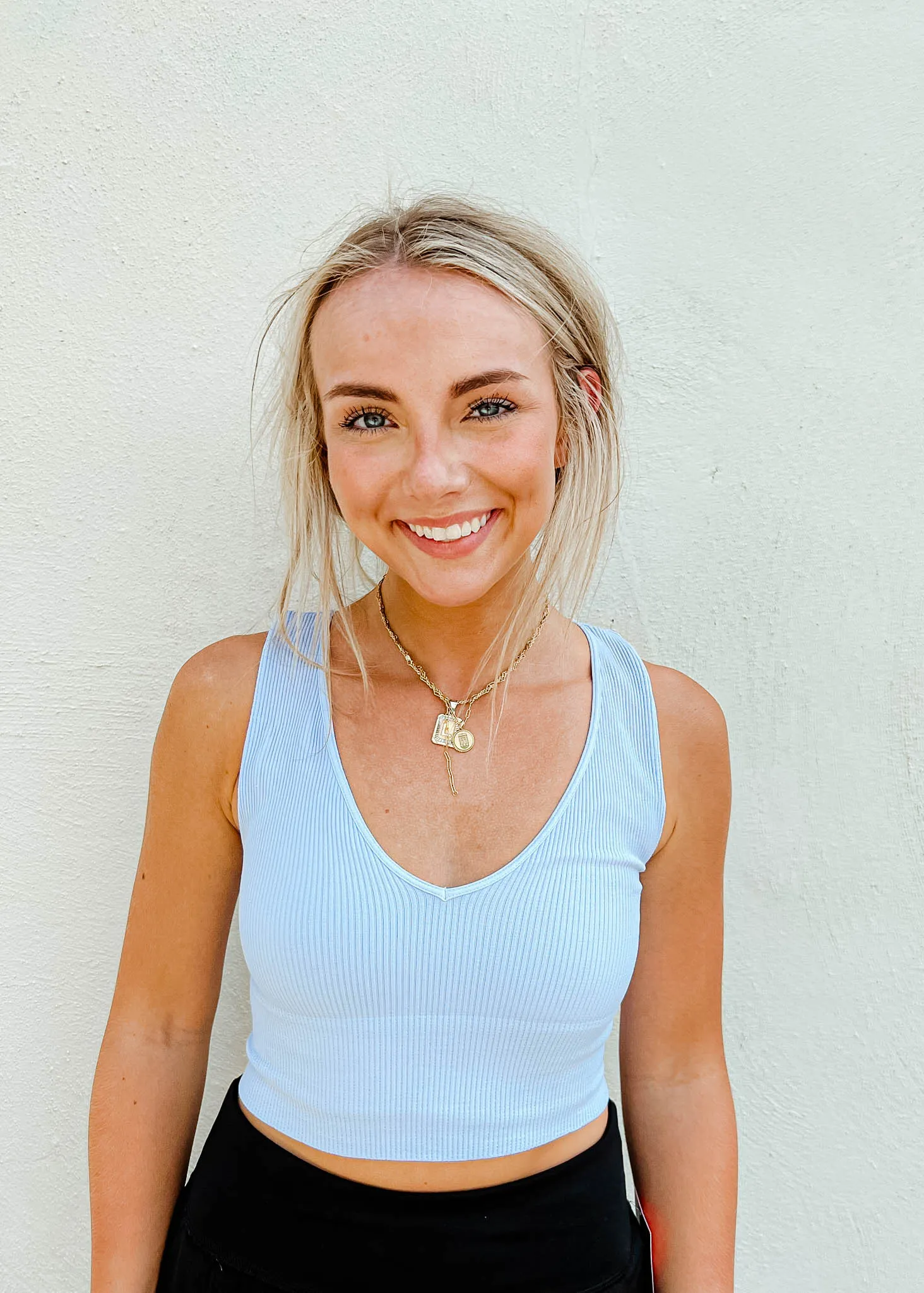 Autumn V Neck Crop Top