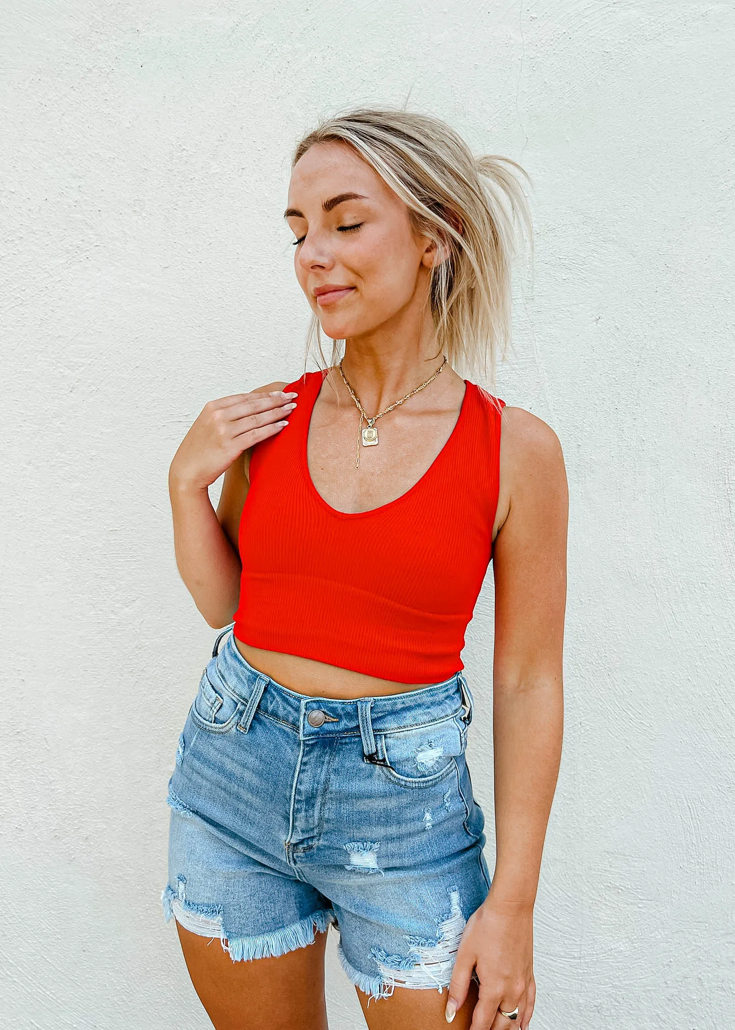 Autumn V Neck Crop Top