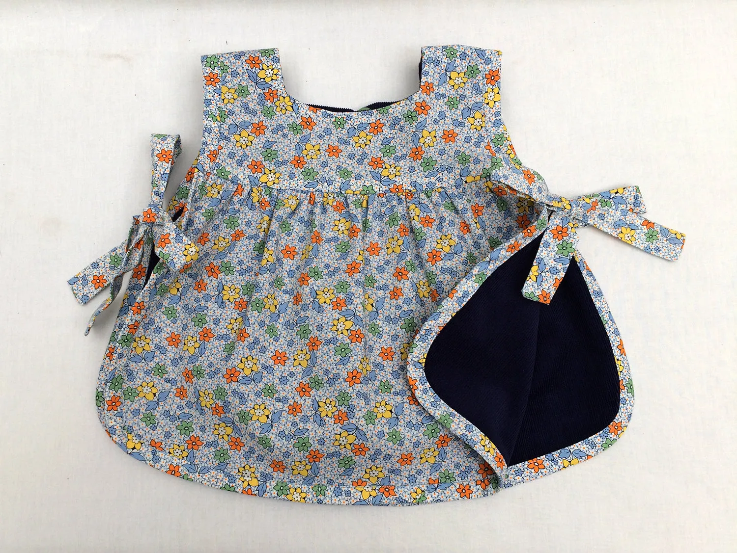 Baby girl pdf sewing pattern ISABELLE BABY SET baby girls top & pants set sizes 3 months to 4 years.