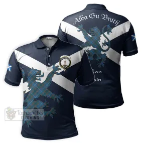 Bain Tartan Lion Rampant Polo Shirt Proudly Display Your Heritage with Alba Gu Brath and Clan Name