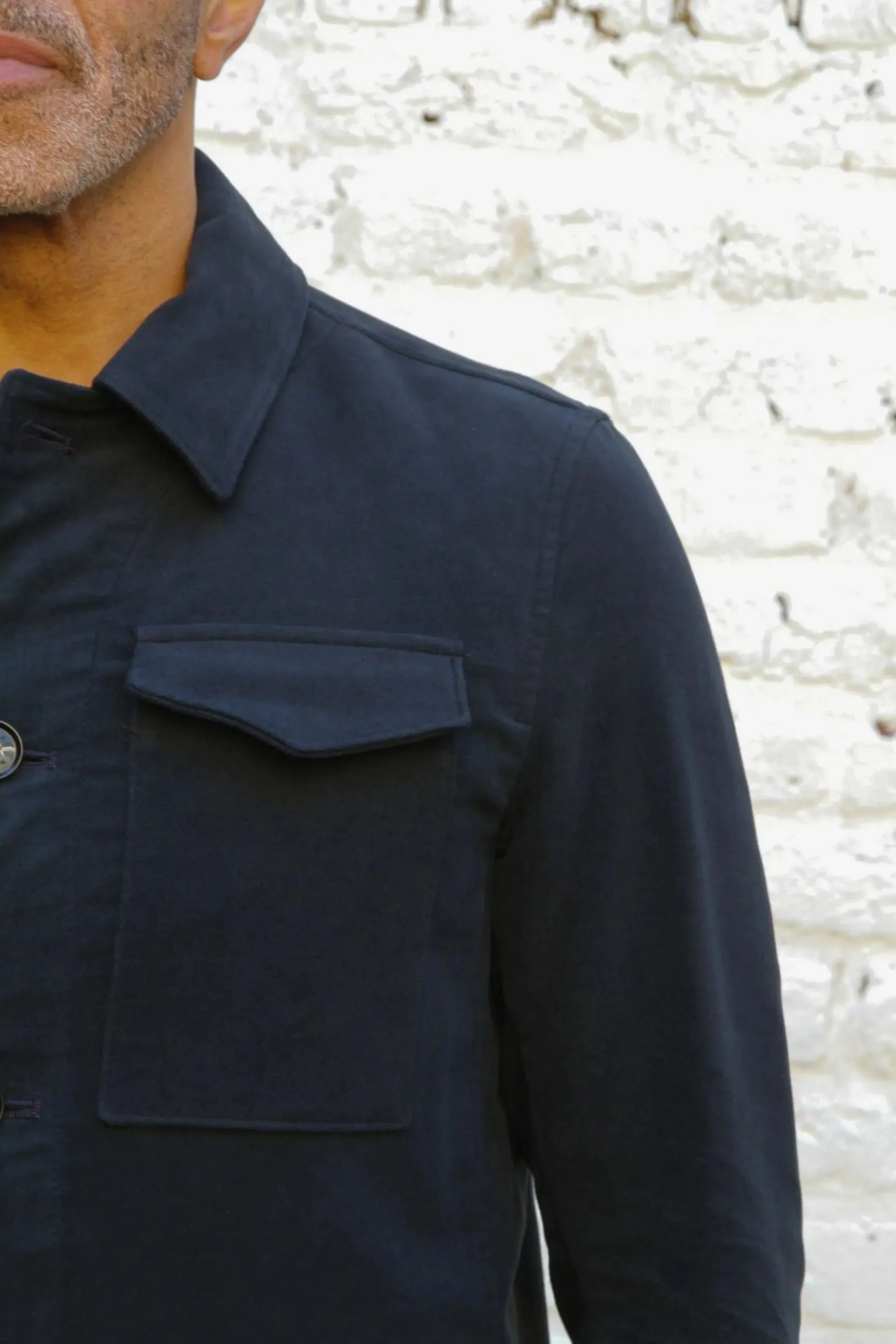 Baker Four Pocket Jacket - New Navy Moleskin