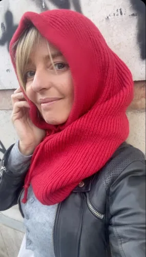 Balaclava passamontagna tinta unita vari colori trama a coste