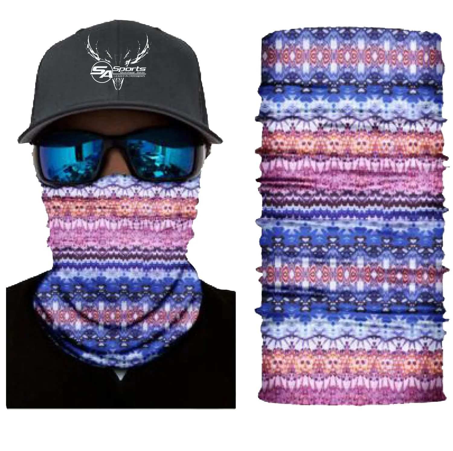Bandana, Neck Gaiter, Balaclava,  UPF 30 