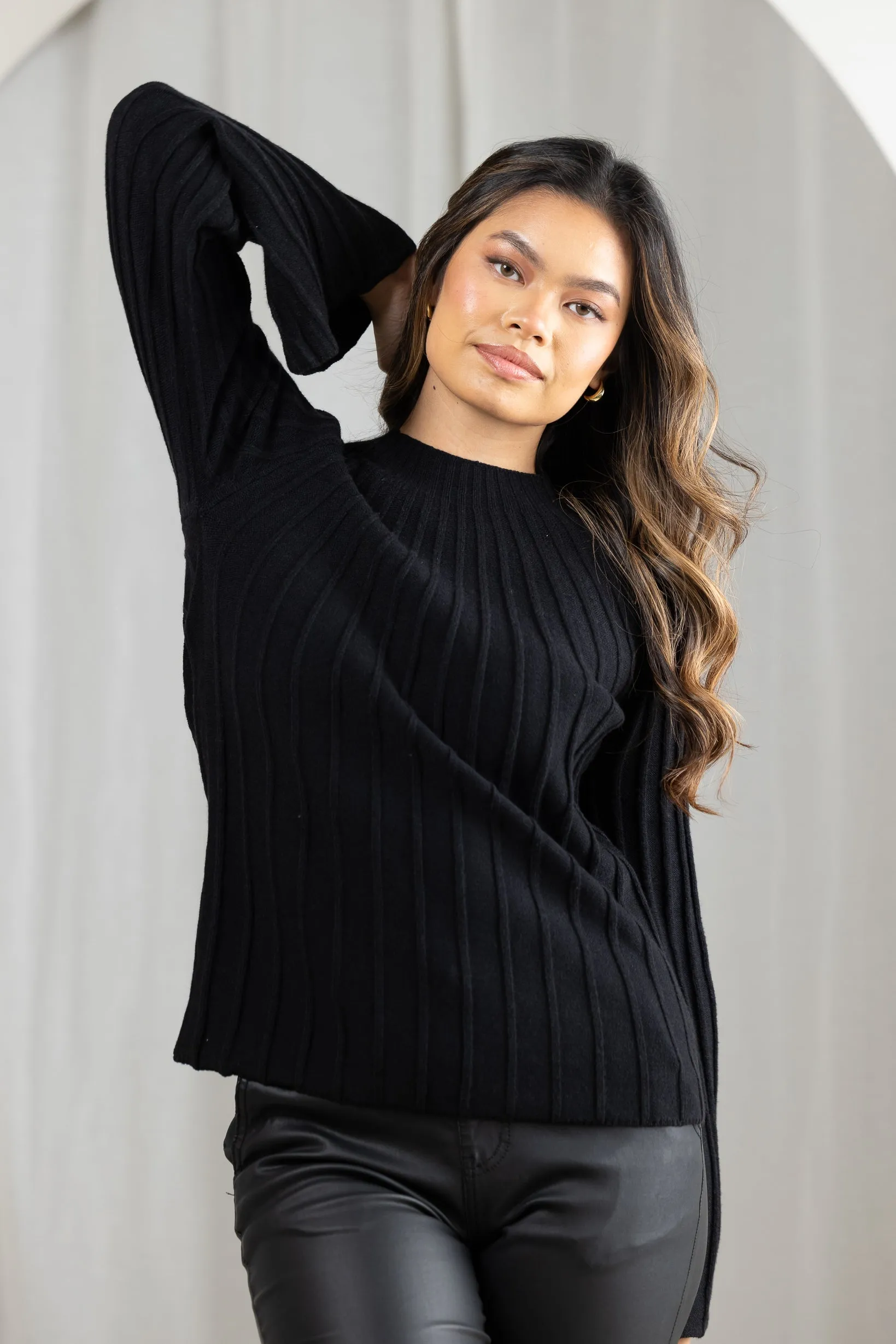 Belini Pleated Knit Top