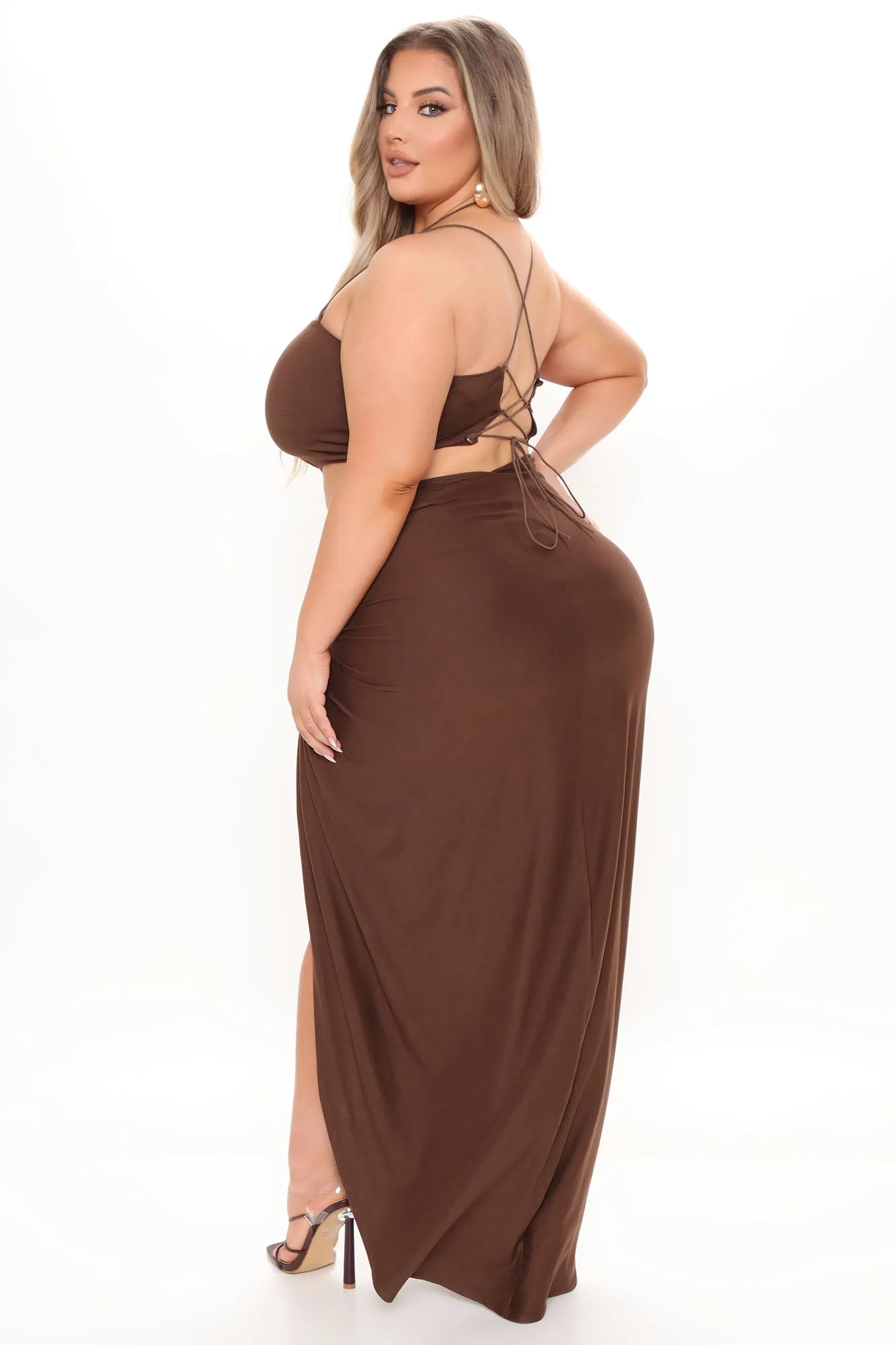 Bermuda Babe Skirt Set - Brown