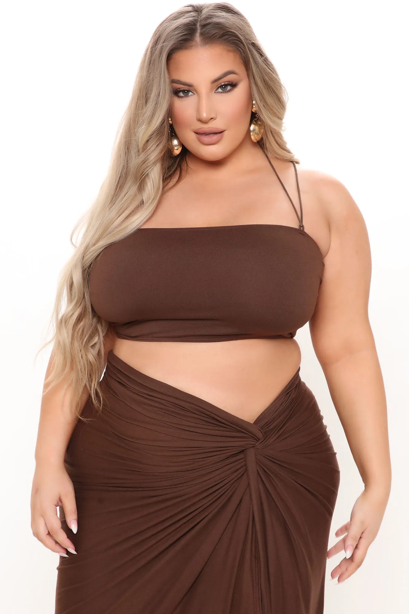 Bermuda Babe Skirt Set - Brown