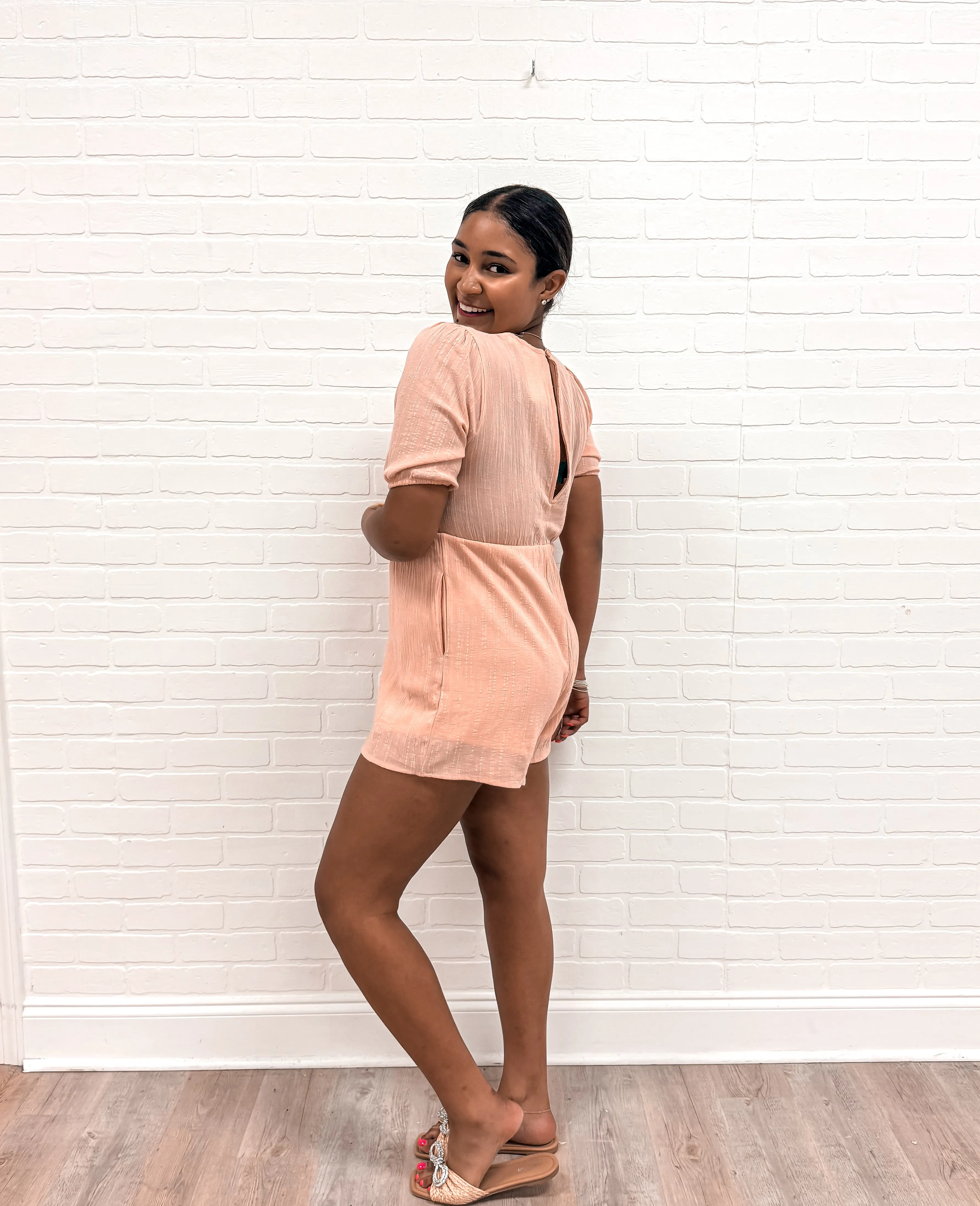 Better Than Words Romper Blush