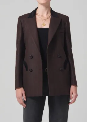 Blazé Milano Everyday Blazer in Cheveyo Brown