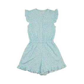 Blue Dot Pima Romper (6, 7)
