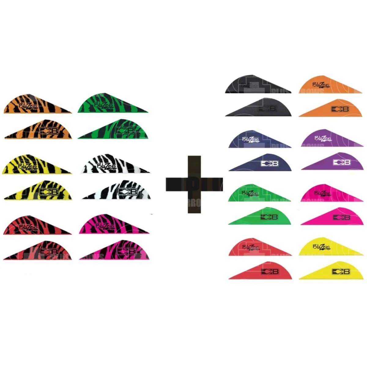 Bohning Tiger Blazer Vanes TWO Colour Choice 36 Pack (12   24)