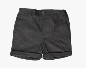Boys Formal Shorts  - Black Stripes