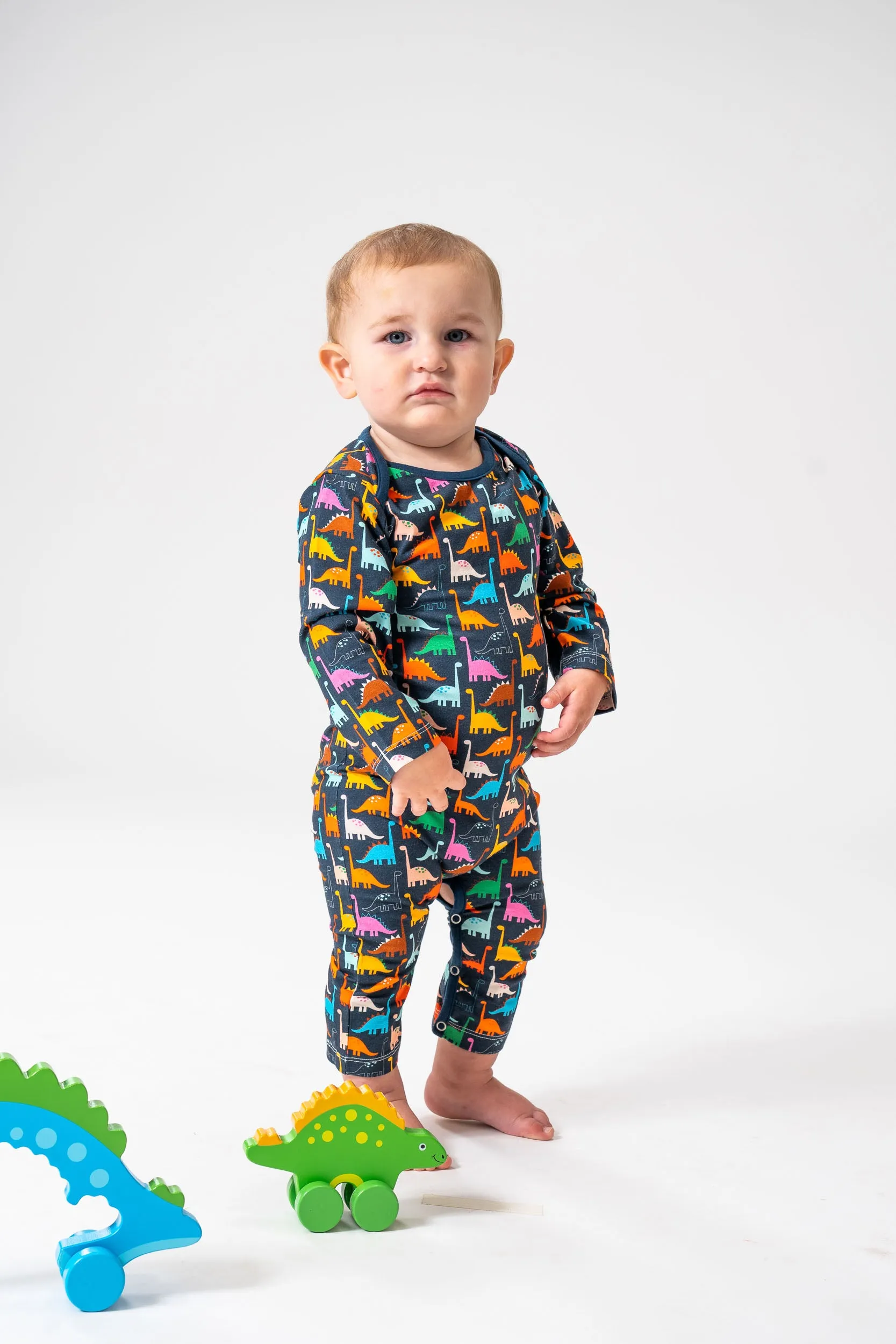 Boys Spikey Dino Romper