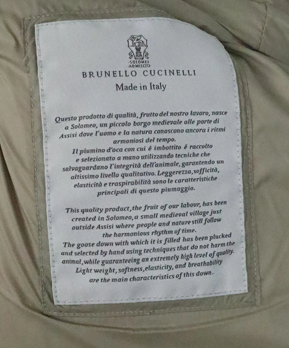 Brunello Cucinelli Oversized Grey Down Coat sz 10