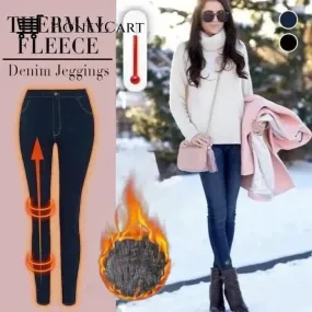 BUY 2 GET 1 FREE -Thermal Fleece Denim Jeggings