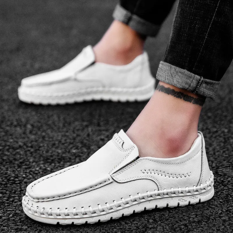 Casual Tough Leather Slip On Shoes