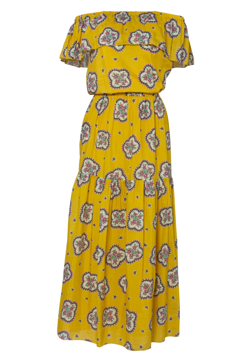 Cha Cha Dress in Mustard Mosaic