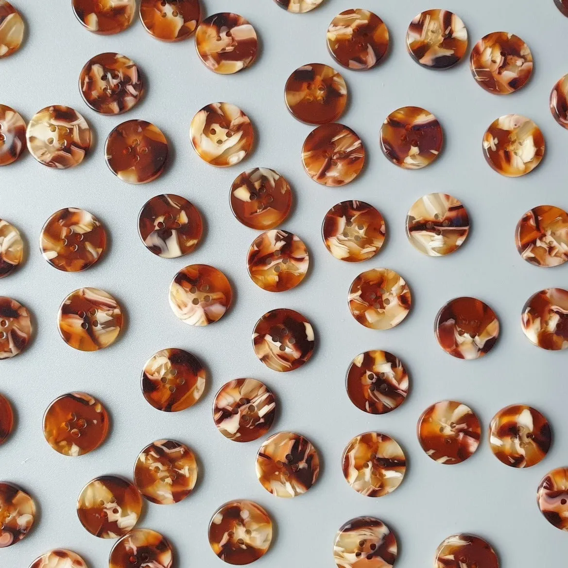 Chai Latte - Pack of 15 - 15mm Shirting Buttons