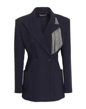 Christopher Kane Women Blazer Dark blue 12 UK